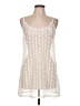 Bongo 100% Polyester Ivory Sleeveless Top Size L - photo 1