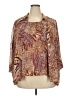 Alfred Dunner 100% Polyester Brown 3/4 Sleeve Blouse Size 18 - photo 1