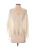Express 100% Polyester Ivory Poncho Size XS - photo 1