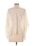 Express 100% Polyester Ivory Poncho Size XS - photo 2
