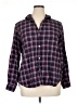 Grayson 100% Cotton Plaid Purple Long Sleeve Blouse Size XL (5) - photo 1