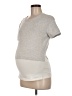 Seraphine Gray Short Sleeve T-Shirt Size 6 Maternity - photo 1