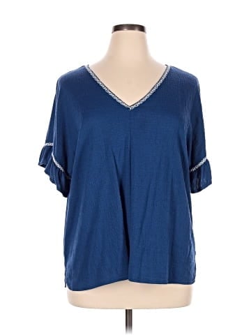 Max Studio Short Sleeve Blouse (view 1)