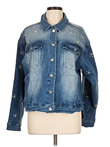 Aqua Denim Jacket (view 1)