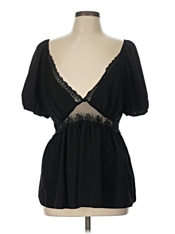 Shein Curve Short Sleeve T-Shirt (view 1)