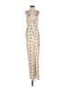 Aqua 100% Polyester Ivory Casual Dress Size XS - photo 1
