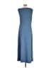 OAK + FORT Solid Blue Casual Dress Size L - photo 2