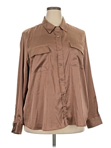Equipment Long Sleeve Blouse (view 1)