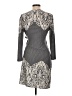 BCBGMAXAZRIA Paisley Gray Casual Dress Size Lg Petite - photo 2