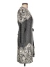 BCBGMAXAZRIA Paisley Gray Casual Dress Size Lg Petite - photo 4