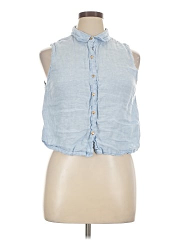 Nicole Miller New York Sleeveless Button-Down Shirt (view 1)