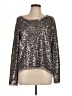 Abbeline Metallic Silver Pullover Sweater Size L - photo 1