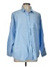 Old Navy 100% Cotton Color Block Blue Long Sleeve Button-Down Shirt Size L - photo 1