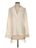 FRAME 100% Silk Ivory Long Sleeve Silk Top Size S - photo 1