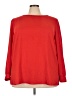 Ann Taylor LOFT 100% Polyester Red Long Sleeve Blouse Size 22 - photo 1
