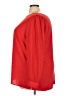 Ann Taylor LOFT 100% Polyester Red Long Sleeve Blouse Size 22 - photo 5