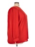 Ann Taylor LOFT 100% Polyester Red Long Sleeve Blouse Size 22 - photo 4