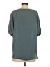 Ann Taylor LOFT Outlet 100% Polyester Gray 3/4 Sleeve Blouse Size S - photo 2