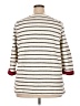 Coldwater Creek 100% Cotton Stripes Ivory Pullover Sweater Size 2X - photo 2