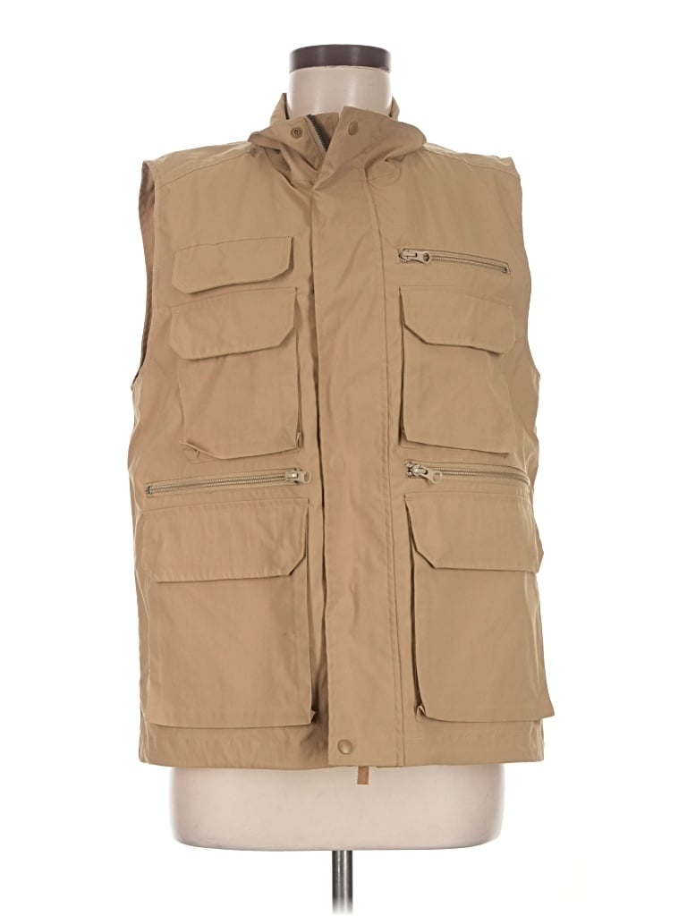 Pre-owned By Anthropologie Vest In Tan