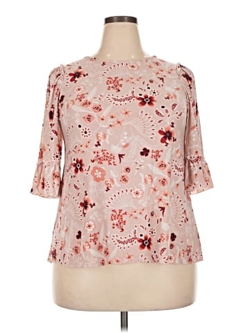 Chris & Carol 3/4 Sleeve Blouse (view 1)