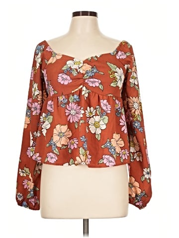 Derek Heart 3/4 Sleeve Blouse (view 1)