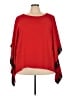I.N. Studio 100% Polyester Red Poncho Size 3X - photo 1