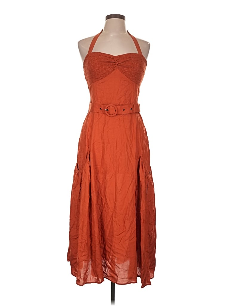 Pre-owned Venus Cocktail Dress In Orange