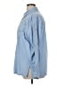 Quacker Factory 100% Cotton Blue Long Sleeve Button-Down Shirt Size 1X - photo 5