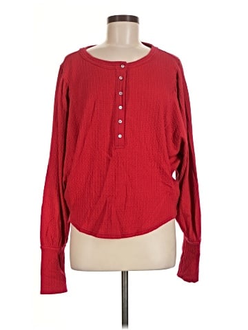 Free People Long Sleeve Henley (view 1)