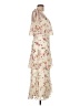 WAYF 100% Polyester Floral Ivory Cocktail Dress Size L - photo 4