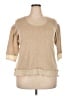 Avenue 100% Polyester Tan Pullover Sweater Size 18 Plus - photo 1