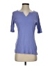 Talbots 100% Cotton Blue 3/4 Sleeve T-Shirt Size S - photo 1