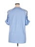 BLOOMCHIC Blue Short Sleeve Top Size 14 - photo 2