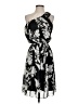 Alfani 100% Polyester Print Black Cocktail Dress Size 4 - photo 1