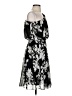 Alfani 100% Polyester Print Black Cocktail Dress Size 4 - photo 4