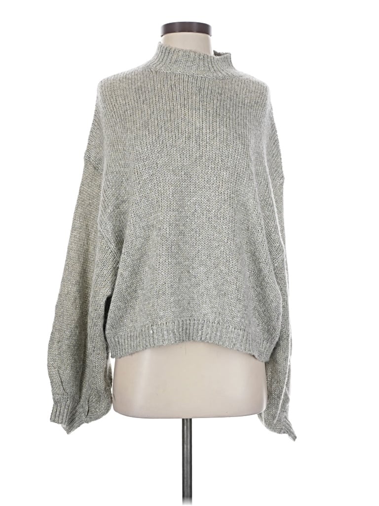 Pre-owned Bb Dakota By Steve Madden Turtleneck Sweater In Gray