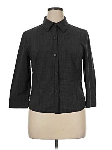 Ann Taylor 3/4 Sleeve Button-Down Shirt (view 1)