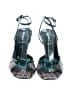 Miu Miu Plaid Teal Sandals Size EU 38 - photo 2