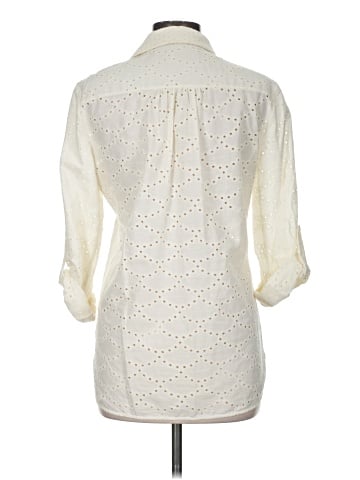 Diane von Furstenberg 3/4 Sleeve Button-Down Shirt (view 2)