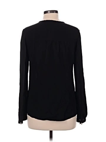 Tory Burch Long Sleeve Silk Top (view 2)