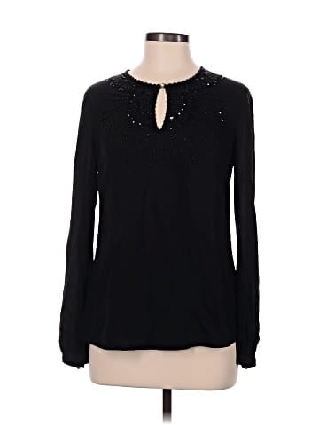 Tory Burch Long Sleeve Silk Top (view 1)
