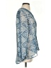Knox Rose 100% Polyester Blue Long Sleeve Blouse Size S - photo 4