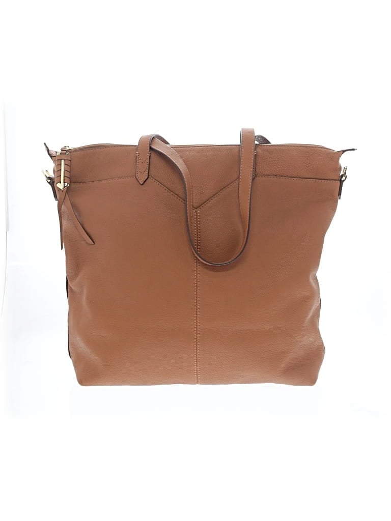 Pre-owned Covet Leather Tote Bag In Tan
