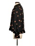 Waverly Grey 100% Polyester Polka Dots Black Long Sleeve Blouse Size XS - photo 5