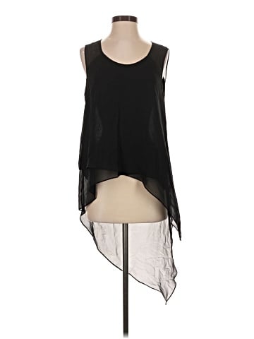 BCBGMAXAZRIA Sleeveless Silk Top (view 1)