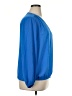 Chaus 100% Polyester Blue Long Sleeve Blouse Size XL - photo 4