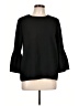 Do & Be 100% Polyester Black 3/4 Sleeve Top Size L - photo 1