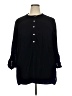 Madison 100% Polyester Black 3/4 Sleeve Blouse Size 3XL - photo 1