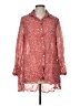 Lisa Bayne 100% Polyester Red 3/4 Sleeve Blouse Size M - photo 1